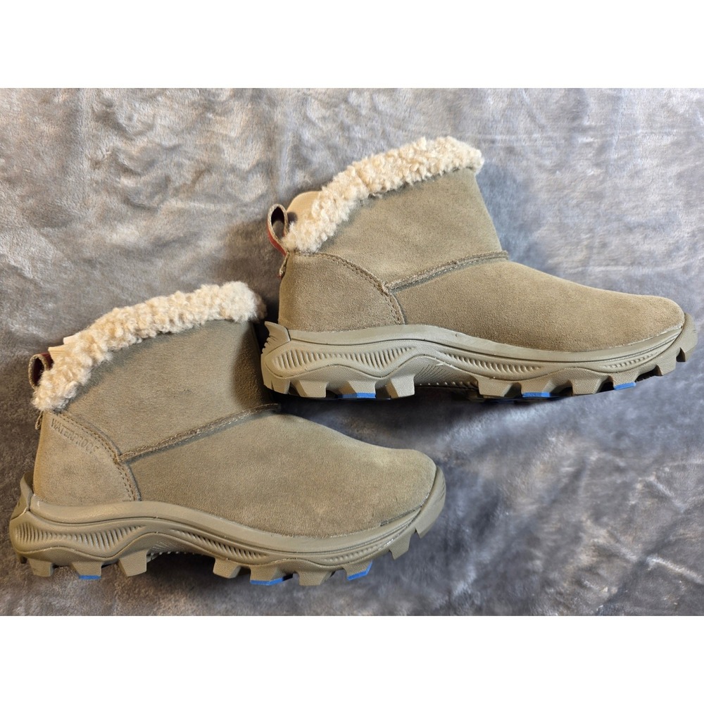 Merrell Icepack 2 Bluff Polar WP Womens 5 Camel Waterproof Faux Fur Suede Boots